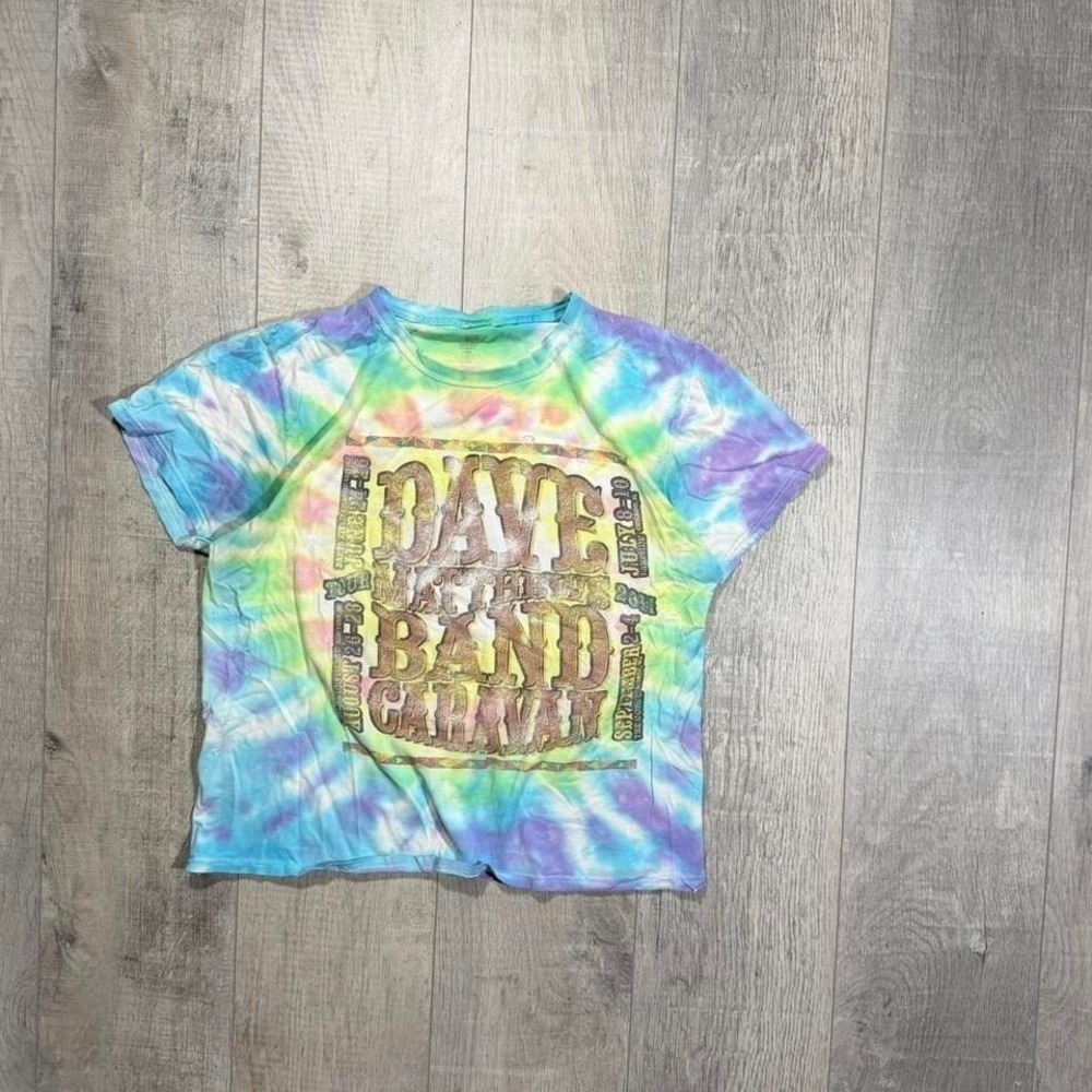 2010s emo grunge distressed Grateful Dead style Dave Mathew's band Tee